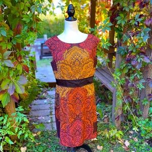 London Times Fitted Fall Dress Size 14